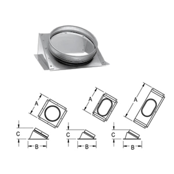 Ricki'S Rugs M & G Duravent 8DLR-CNR DuraLiner 8 Inch Round-Round Stove Connector RI3369601 - main